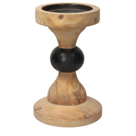 Candeliere Piccolo 15 Cm X H 24 Cm Legno Marrone
