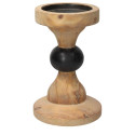 Candeliere Piccolo 15 Cm X H 24 Cm Legno Oro